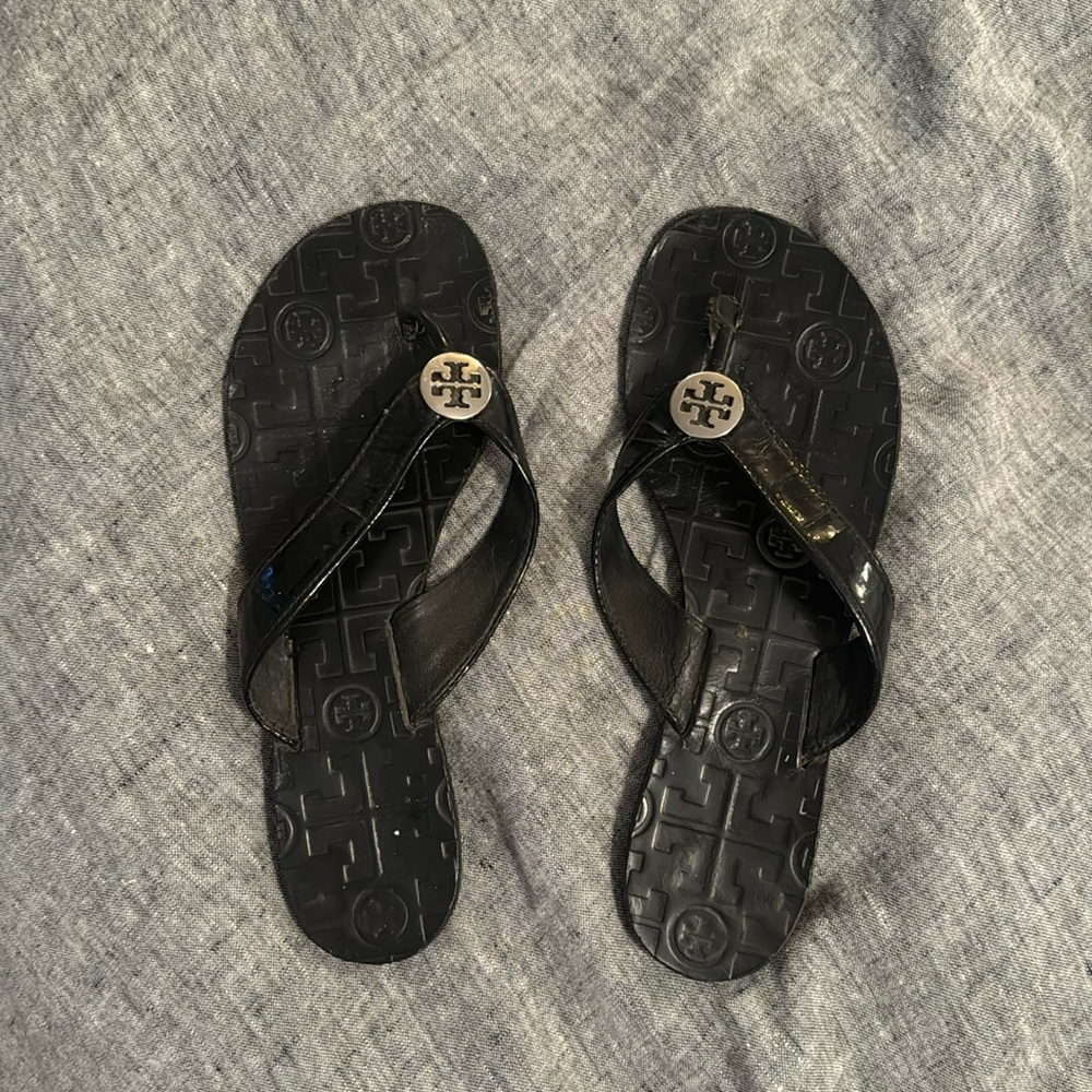 Tori Burch, black sandals